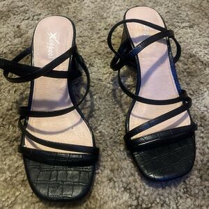 Xappeal Black Heeled Shoes with Sleek Design